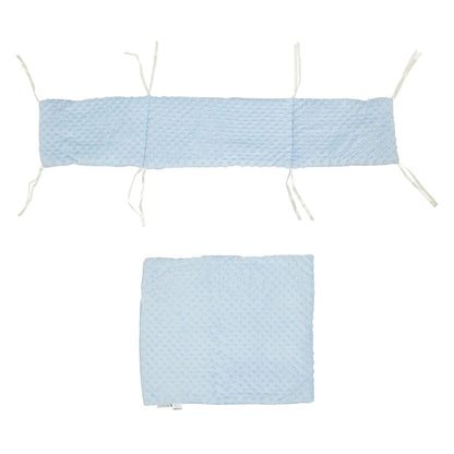 2pc Dimple Crib/Cradle Quilt & Bumper Bedding Set-3