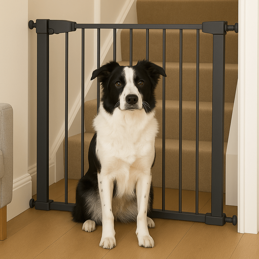 2x FYLO Baby Safety Stair Gate Pressure Fit Extra Wide - Grey-2