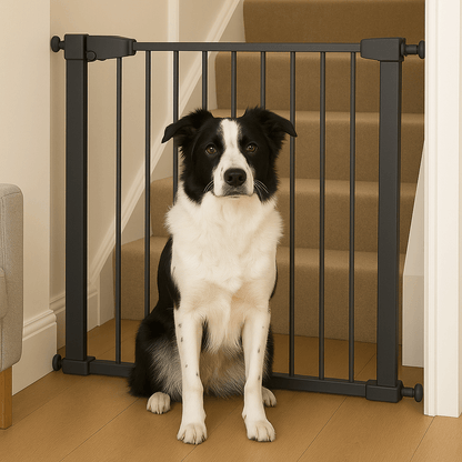 2x FYLO Baby Safety Stair Gate Pressure Fit Extra Wide - Grey-2