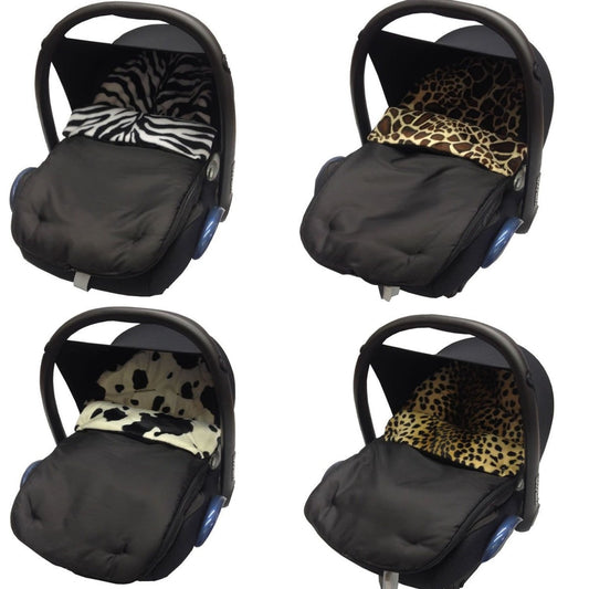 Universal Animal Print Car Seat Footmuff / Cosy Toes - Fits All 3 And 5 Point Harnesses - Fits All Models-0